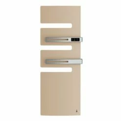 Atlantic Sèche Serviette électrique Serenis Premium 750+1000 Watts, Mât à Droite Beige