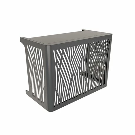 Cache Climatisation Outsteel Brousse - S Gris Anthracite 53001100/7016 3 Cache Climatisation Outsteel Brousse - S Gris Anthracite 53001100/7016