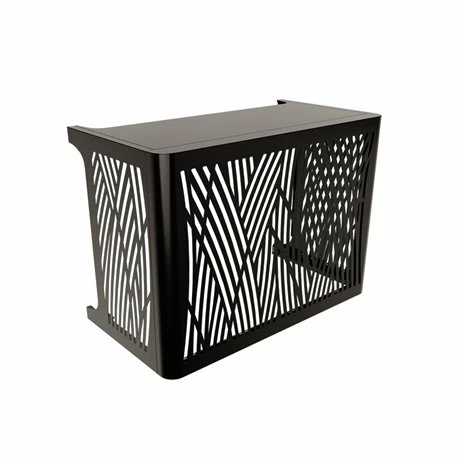 Cache Climatisation Outsteel Brousse - M Noir Mat 53002100/9005 3 Cache Climatisation Outsteel Brousse - M Noir Mat 53002100/9005