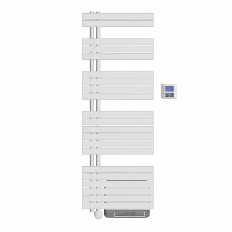 Sèche Serviette électrique Osya 750+1000 Watts, Collecteurs à Gauche 3 Sèche Serviette électrique Osya 750+1000 Watts, Collecteurs à Gauche