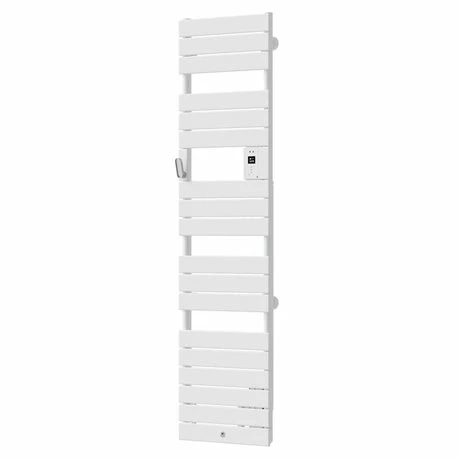 Sèche Serviette électrique Riviera 2 Étroit 500+1000 Watts, Blanc Brillant 4 Sèche Serviette électrique Riviera 2 Étroit 500+1000 Watts, Blanc Brillant – Image 2