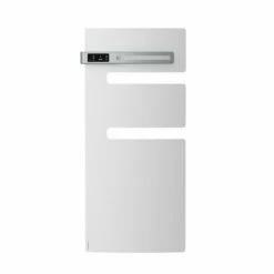 Atlantic Sèche Serviette électrique Serenis 500+1000 Watts, Mât à Gauche Blanc Carat
