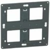 Legrand Support A Vis Mosaic Celiane Ou Soliroc Pour 2x2 Postes 2x4 A 5 Modules 080264 -Schneider Electric Soldes support a vis mosaic celiane ou soliroc pour 2x2 postes 2x4 a 5 modules 080264