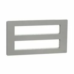 Schneider Electric Support Fixation + Plaque Finition Pour Boîte Concentration Unica NU021030 Aluminium 2 Rangs De 10 Modules