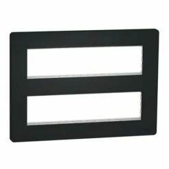 Schneider Electric Support Fixation + Plaque Finition Pour Boîte Concentration Unica NU021854 Anthracite 2 Rangs De 8 Modules