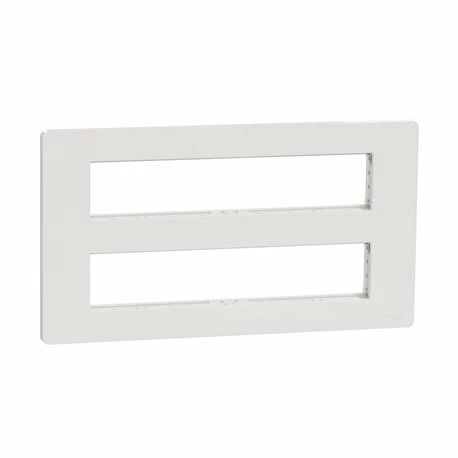 Schneider Electric Support Fixation + Plaque Finition Pour Boîte De Concentration Unica NU021020 Blanc Antibactérien 2 Rangs De 10 Modules 3 Schneider Electric Support Fixation + Plaque Finition Pour Boîte De Concentration Unica NU021020 Blanc Antibactérien 2 Rangs De 10 Modules