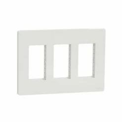 Schneider Electric Support + Plaque Pour Boîte Concentration Unica NU023418 Blanc 3 Colonnes De 4 Modules