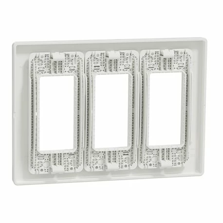 Schneider Electric Support + Plaque Pour Boîte Concentration Unica NU023418 Blanc 3 Colonnes De 4 Modules 8 Schneider Electric Support + Plaque Pour Boîte Concentration Unica NU023418 Blanc 3 Colonnes De 4 Modules – Image 6