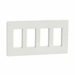 Schneider Electric Support + Plaque Pour Boîte Concentration Unica NU024418 Blanc 4 Colonnes De 4 Modules