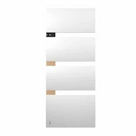 Sèche Serviette électrique Symphonik 750+1000 Watts, Mât à Gauche Blanc Mat Chêne 3 Sèche Serviette électrique Symphonik 750+1000 Watts, Mât à Gauche Blanc Mat Chêne