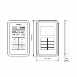 Samsung Télécommande Filaire Pour Unités ERV 7 Samsung Télécommande Filaire Pour Unités ERV -Schneider Electric Soldes telecommande filaire pour unites erv 2