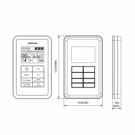 Samsung Télécommande Filaire Pour Unités ERV 5 Samsung Télécommande Filaire Pour Unités ERV – Image 3