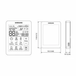 Samsung Commande Tactile Pour Unités FJM,CAC, DVM, RAC -Schneider Electric Soldes telecommande mwr sh11n filaire compatible fjm cac et dvm 2