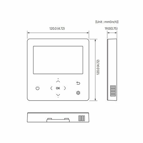 Samsung Commande Filaire Premium Pour Unités FJM, CAC, DVM, RAC, ERV 5 Samsung Commande Filaire Premium Pour Unités FJM, CAC, DVM, RAC, ERV – Image 3