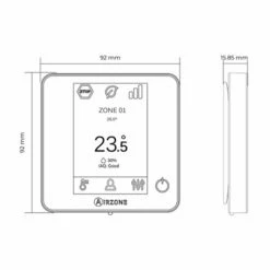 Thermostat Blueface Zero Blanc Filaire -Schneider Electric Soldes thermostat bluezero blanc filaire 1