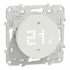 Thermostat Connecté Filaire Wiser Odace S520619 2A Blanc