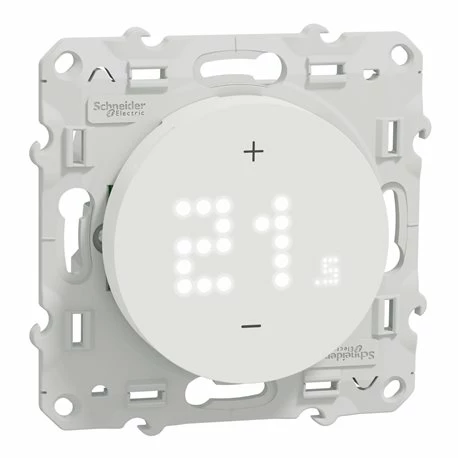 Thermostat Connecté Filaire Wiser Odace S520619 2A Blanc 3 Thermostat Connecté Filaire Wiser Odace S520619 2A Blanc