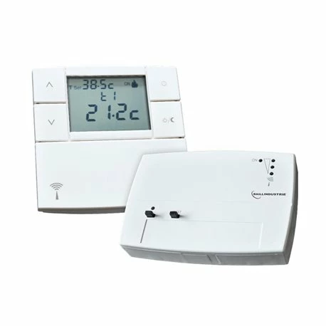 Thermostat Digital Radio Blanc 3V été/hiver + Récepteur 3858488 3 Thermostat Digital Radio Blanc 3V été/hiver + Récepteur 3858488
