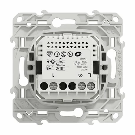 Variateur Poussoir Wiser Odace S530522W 2 Fils Zigbee Alu 8 Variateur Poussoir Wiser Odace S530522W 2 Fils Zigbee Alu – Image 6