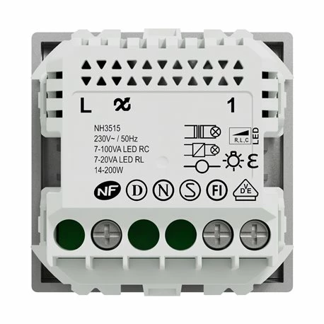 Schneider Electric Variateur Poussoir Wiser Unica NU351530W 2 Fils Zigbee Alu Mécanisme Seul 5 Schneider Electric Variateur Poussoir Wiser Unica NU351530W 2 Fils Zigbee Alu Mécanisme Seul – Image 3