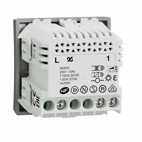 Schneider Electric Variateur Poussoir Wiser Unica NU351530W 2 Fils Zigbee Alu Mécanisme Seul 7 Schneider Electric Variateur Poussoir Wiser Unica NU351530W 2 Fils Zigbee Alu Mécanisme Seul – Image 5
