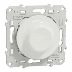 Variateur Rotatif LED Wiser Odace S520513W 2 Fils Zigbee Blanc