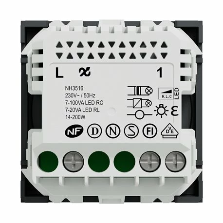 Schneider Electric Variateur Rotatif Wiser Unica NU351654W 2 Fils Zigbee Anthracite Mécanisme Seul 10 Schneider Electric Variateur Rotatif Wiser Unica NU351654W 2 Fils Zigbee Anthracite Mécanisme Seul – Image 8