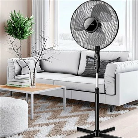 Supra Ventilateur Sur Pied IRIS 40 Watts Noir 5 Supra Ventilateur Sur Pied IRIS 40 Watts Noir – Image 3