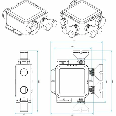 VMC Hygroréglable EasyHOME Hygro Compact Premium Microwatt Elec 6 Piquages 5 VMC Hygroréglable EasyHOME Hygro Compact Premium Microwatt Elec 6 Piquages – Image 3